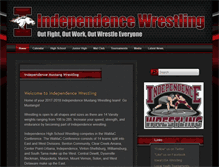 Tablet Screenshot of indeewrestling.com